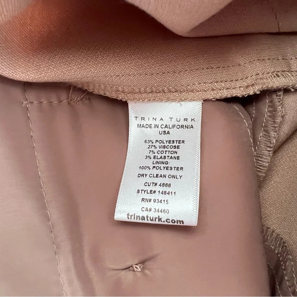 Trina Turk Womens Wide Leg Casual Cropped Pants - Picture 6 of 12